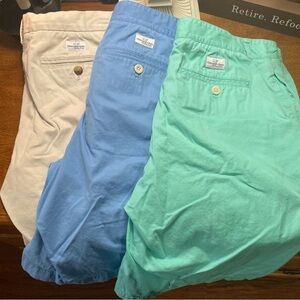 Vineyard Vines Men’s shorts in blue, green and cream